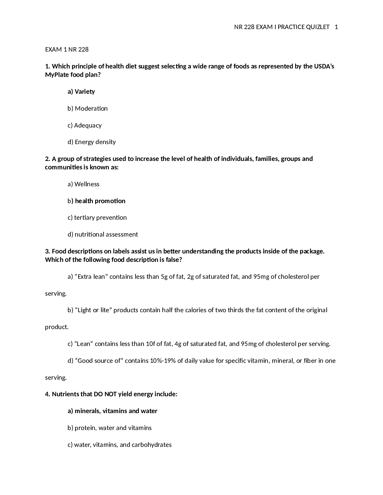 Preview image for NR 228 EXAM I PRACTICE QUIZLET LATEST UPDATE 2022-2023